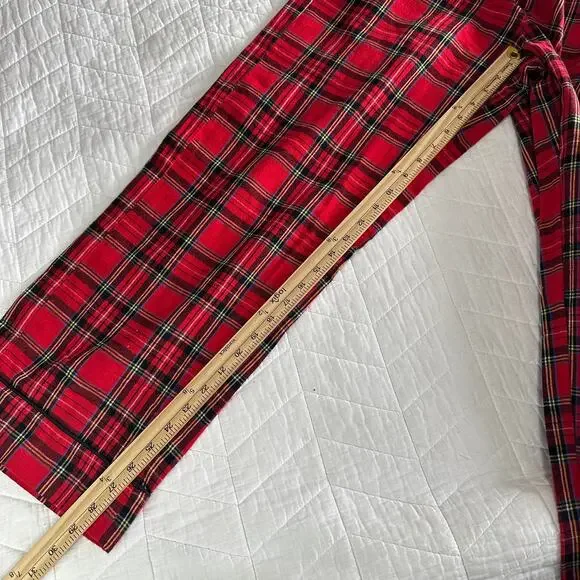 J.Crew Flannel Pajama Pant Good Tidings Plaid Women’s Size S CP545 New